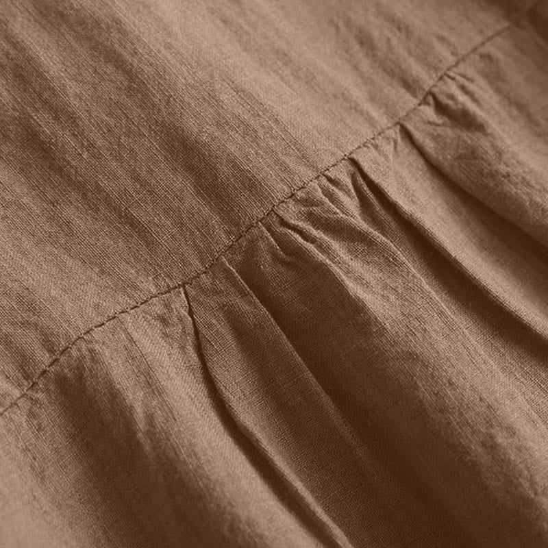 Koszula damska Buddha Stones, swobodna, gładka, z okrągłym dekoltem i rękawami trzy czwarte - image 9