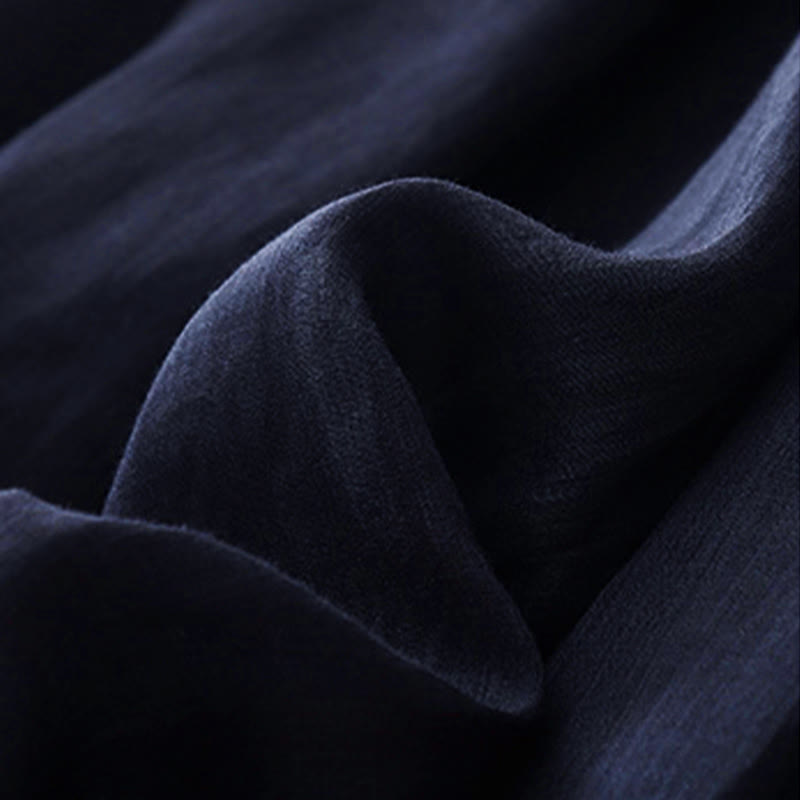 Buddha Stones damskie z kieszeniami i luźnymi, podwójnymi warstwami i długością 7-8. - image 8