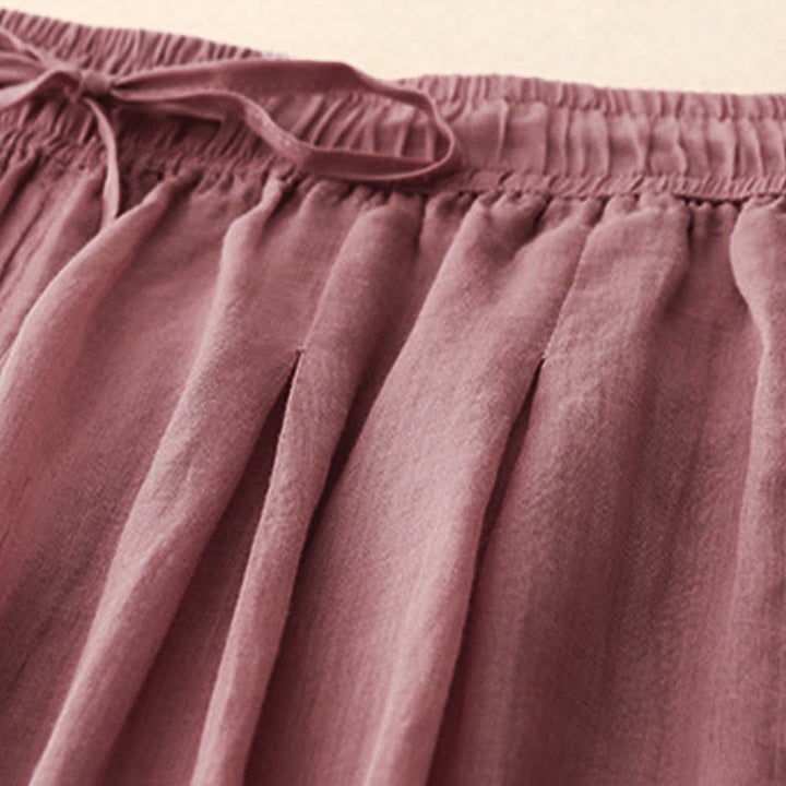 Buddha Stones damskie z kieszeniami i luźnymi, podwójnymi warstwami i długością 7-8. - image 20