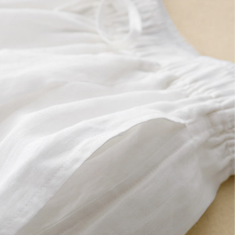 Buddha Stones damskie z kieszeniami i luźnymi, podwójnymi warstwami i długością 7-8. - image 12