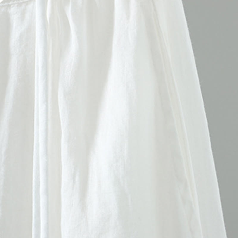 Spódnica damska z frędzlami w kolorze letnich Buddha Stones w stylu retro z kieszeniami - image 7