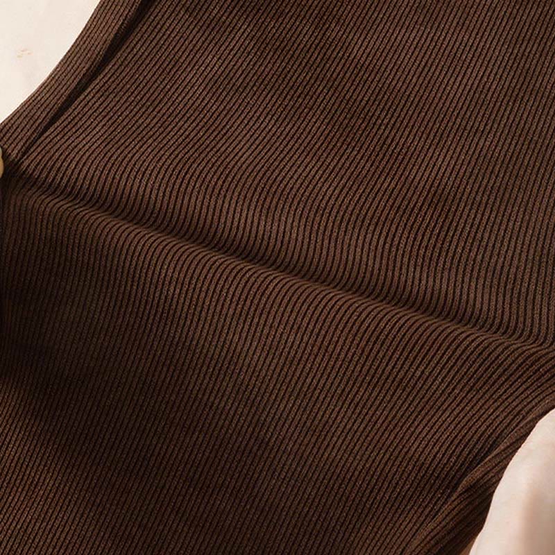 Damskie spodnie bawełniane z szerokimi nogawkami i kieszeniami w kolorze kamyków Buddha Stones - image 9