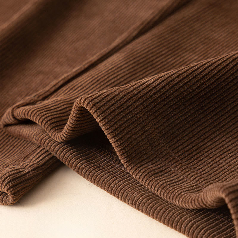 Damskie spodnie bawełniane z szerokimi nogawkami i kieszeniami w kolorze kamyków Buddha Stones - image 8