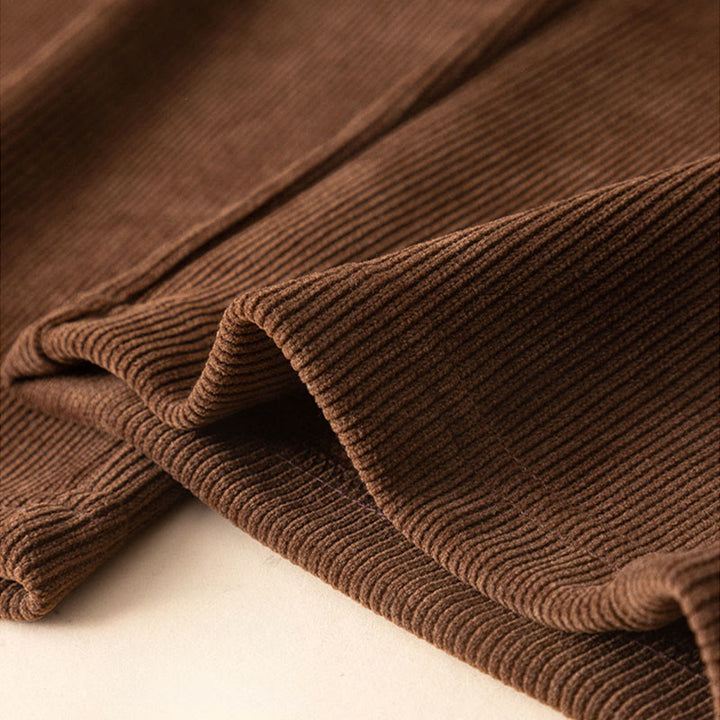 Damskie spodnie bawełniane z szerokimi nogawkami i kieszeniami w kolorze kamyków Buddha Stones - image 8