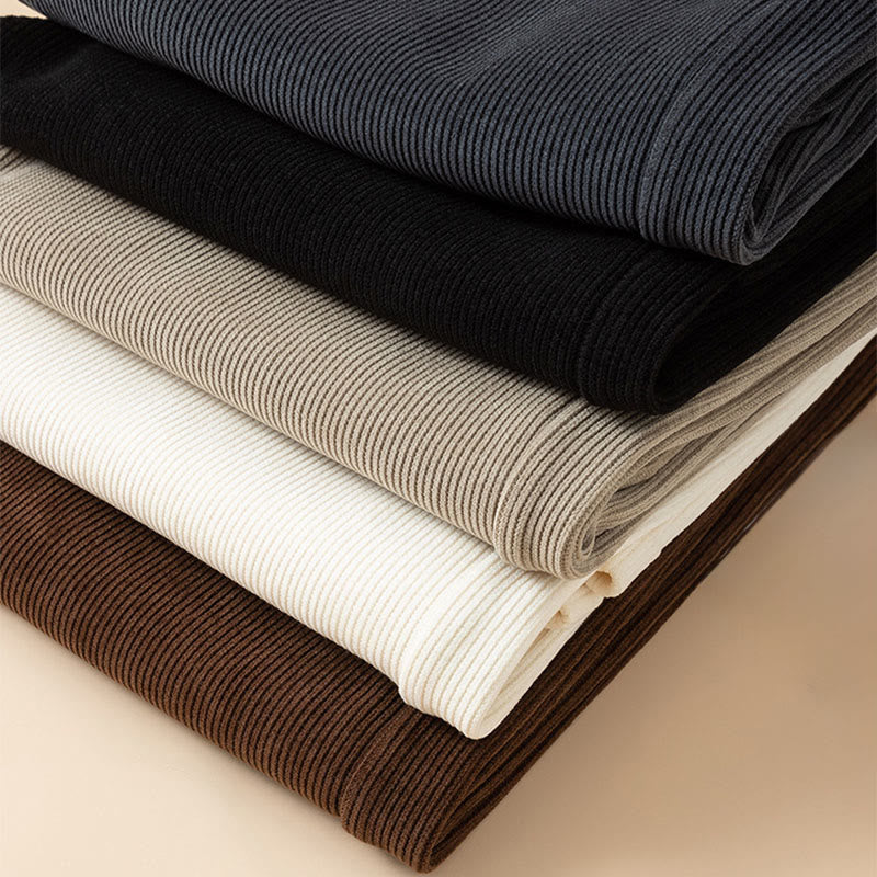 Damskie spodnie bawełniane z szerokimi nogawkami i kieszeniami w kolorze kamyków Buddha Stones - image 23