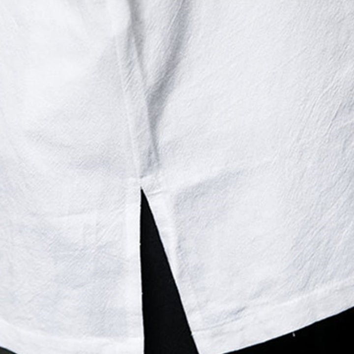 Buddha Stones , prosta męska kurtka z długim rękawem z bawełny, z guzikami w kształcie żaby, z motywem kamieni buddyjskich - image 22