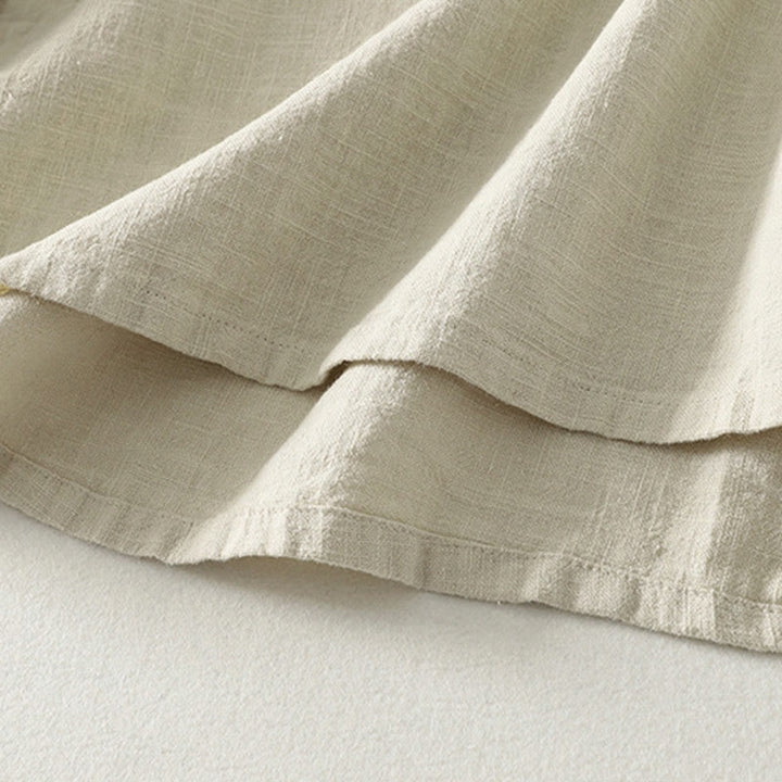 Koszula damska z długim rękawem z bawełny Buddha Stones, swobodna, gładka, z żabimi guzikami - image 14