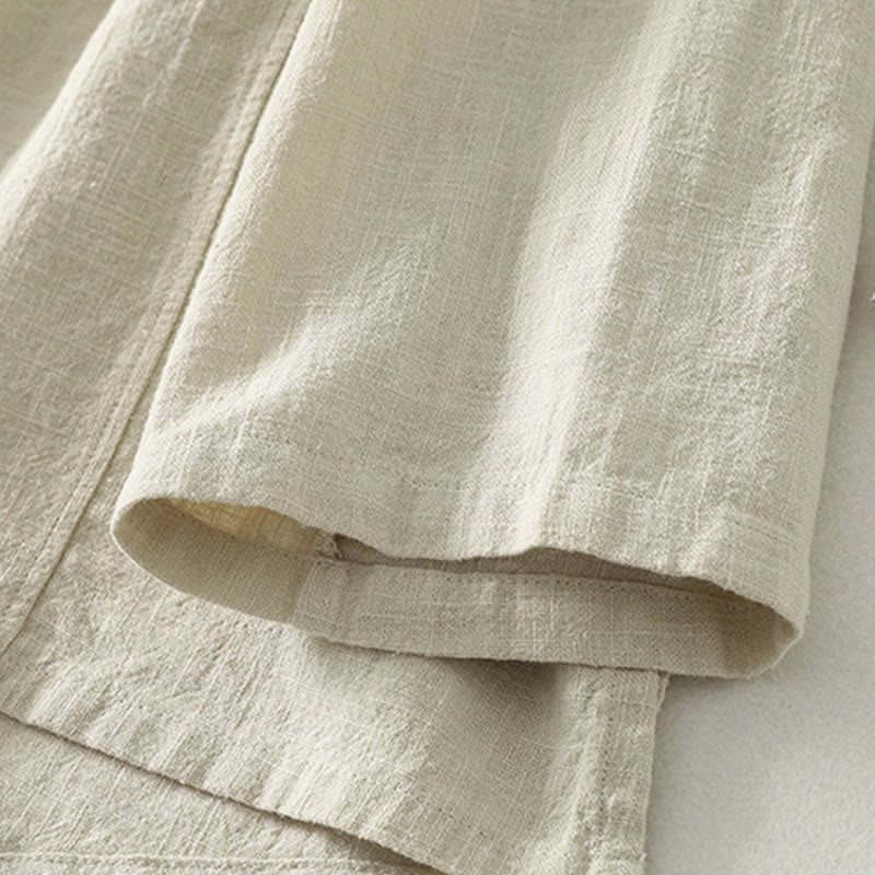 Koszula damska z długim rękawem z bawełny Buddha Stones, swobodna, gładka, z żabimi guzikami - image 13