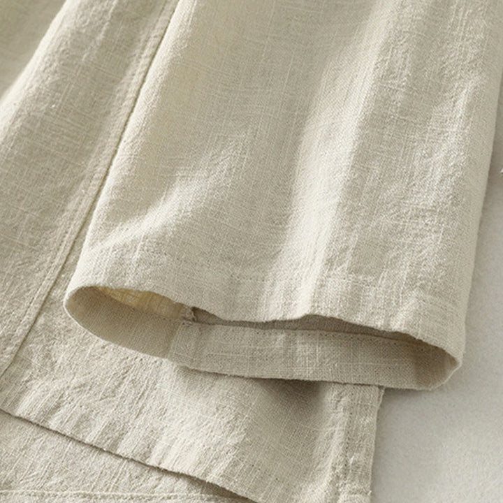 Koszula damska z długim rękawem z bawełny Buddha Stones, swobodna, gładka, z żabimi guzikami - image 13