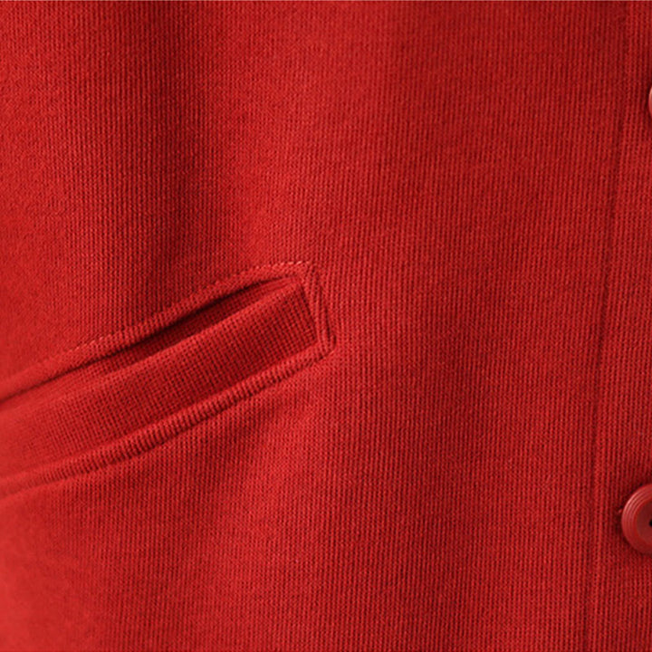 Kurtka damska z długim rękawem i kieszeniami z bawełny Buddha Stones w jednolitym kolorze - image 12