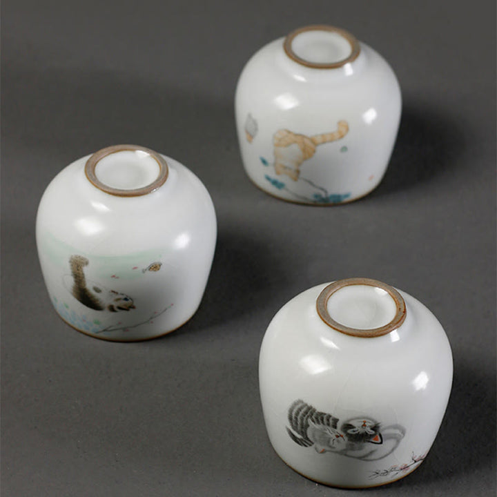 Buddha Stones Uroczy kociakowy kubek do herbaty Kung Fu z pudełkiem prezentowym - image 11