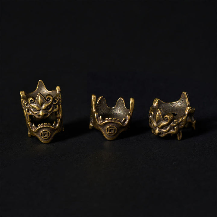 Bransoletka ochronna z Buddha Stones, naturalnym szarym jaspisem Kambamba, jaspisem cytrynowym i koniem ze znakiem zodiaku PiXiu - image 9