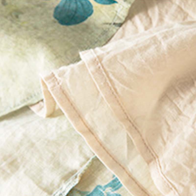 Sukienka midi z kontrastowym kwiatowym wzorem i półrękawem w kwiaty Buddha Stones z kieszeniami - image 12