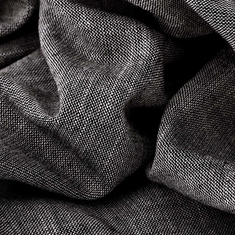 Spodnie damskie z szerokimi nogawkami i kieszeniami, z poliestru, z teksturowanymi tkaninami i Buddha Stones - image 5