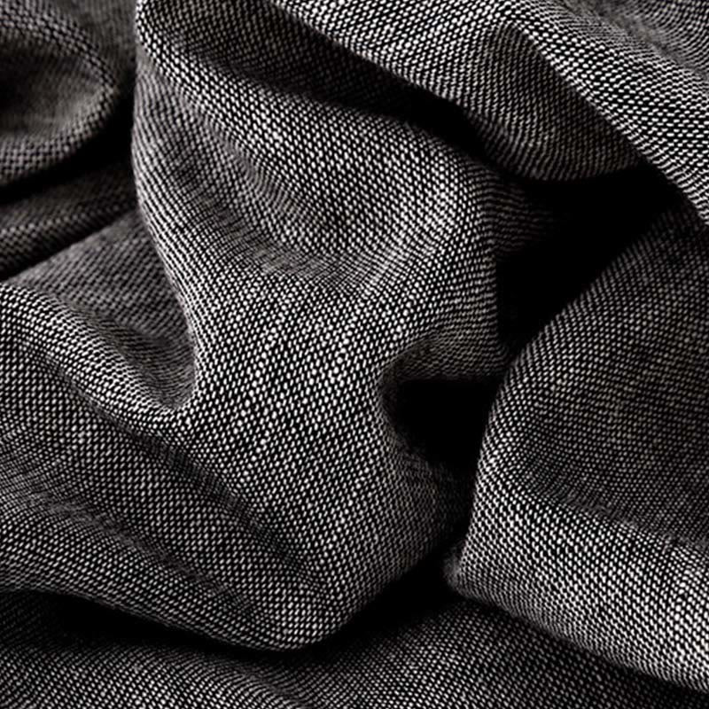 Spodnie damskie z szerokimi nogawkami i kieszeniami, z poliestru, z teksturowanymi tkaninami i Buddha Stones - image 7