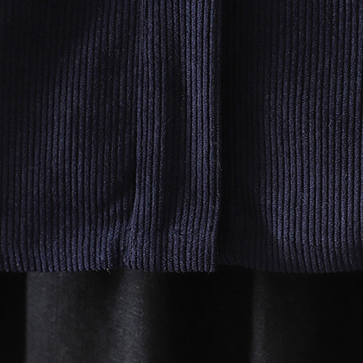 Koszula damska z długim rękawem Buddha Stones Commute z gładkimi guzikami i bawełnianym sztruksem - image 5