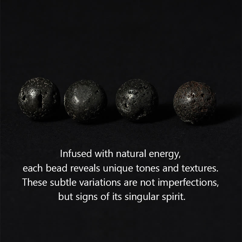 Bransoletka z Buddha Stones lawowymi i naturalną podporą na twarz Buddy - image 5