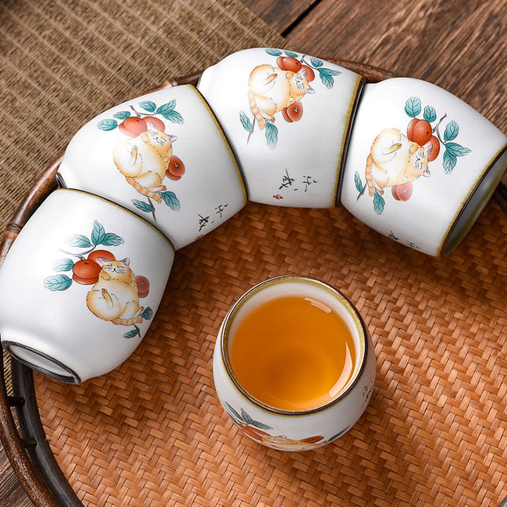 Buddha Stones, urocze leżące gałęzie kota, filiżanka do herbaty Kung Fu - image 8