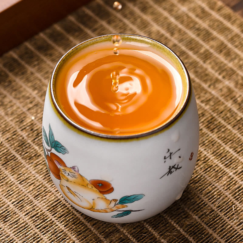 Buddha Stones, urocze leżące gałęzie kota, filiżanka do herbaty Kung Fu - image 5