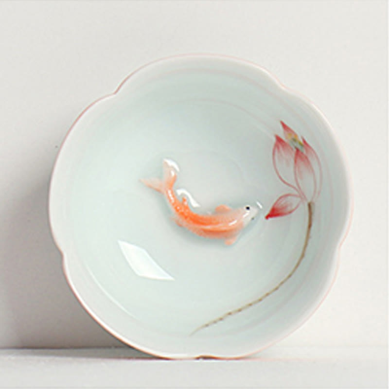 Buddha Stones Koi, Lotos, Filiżanka do herbaty Kung Fu - image 1