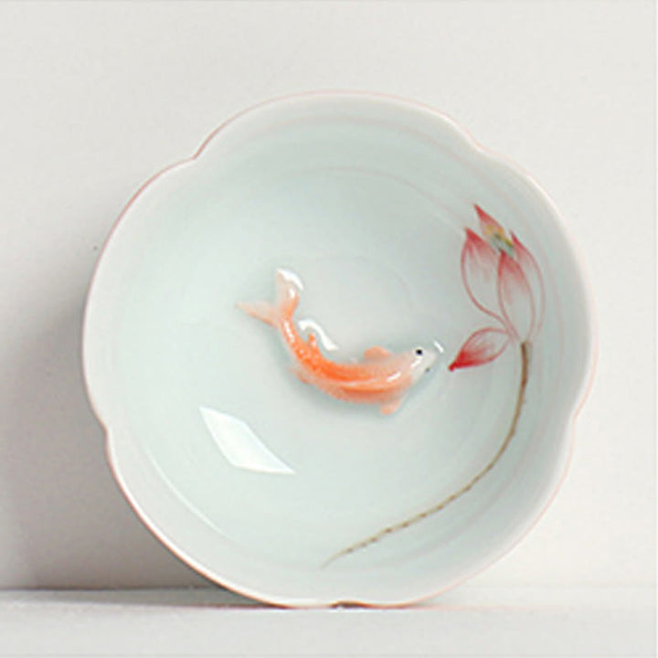 Buddha Stones Koi, Lotos, Filiżanka do herbaty Kung Fu - image 1