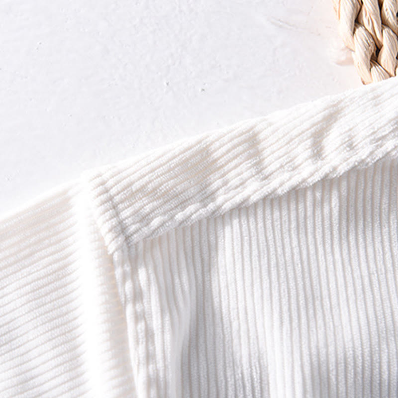 Kurtka męska z długim rękawem i kieszeniami, sztruksowa, z Buddha Stones , prosta, z guzikami i wiosennym wzorem - image 8