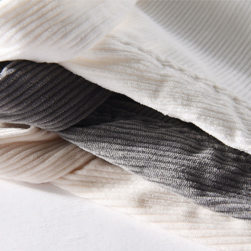 Kurtka męska z długim rękawem i kieszeniami, sztruksowa, z Buddha Stones , prosta, z guzikami i wiosennym wzorem - image 17