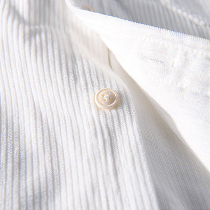 Kurtka męska z długim rękawem i kieszeniami, sztruksowa, z Buddha Stones , prosta, z guzikami i wiosennym wzorem - image 6