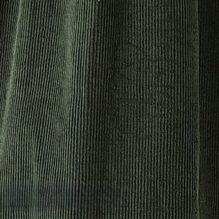 Sukienka midi z bawełny sztruksowej z kieszeniami i bez rękawów, z motywem Buddha Stones w stylu retro, z guzikami - image 10