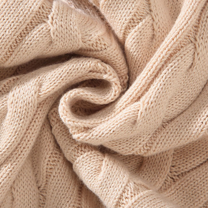 Męski sweter z długim rękawem z bawełny z długim rękawem i teksturą "Buddha Stones" w kolorze zimowym, z wysokim kołnierzem i zamkiem błyskawicznym - image 10