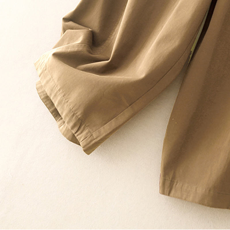 Damskie spodnie haremowe z bawełny z motywem Buddha Stones, gładkie, o długości 7-8, z kieszeniami - image 3