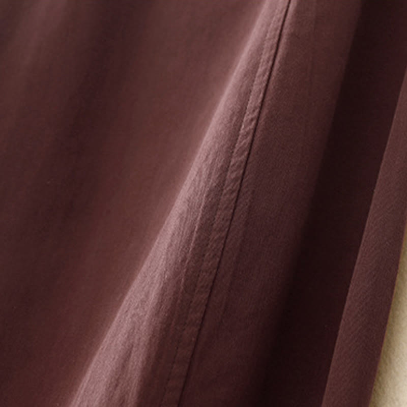 Damskie spodnie haremowe z bawełny z motywem Buddha Stones, gładkie, o długości 7-8, z kieszeniami - image 8