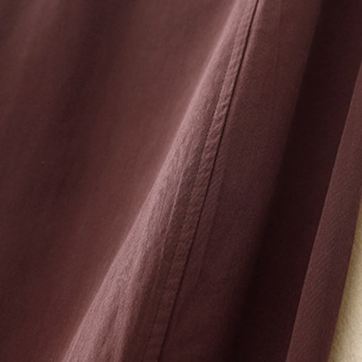 Damskie spodnie haremowe z bawełny z motywem Buddha Stones, gładkie, o długości 7-8, z kieszeniami - image 8