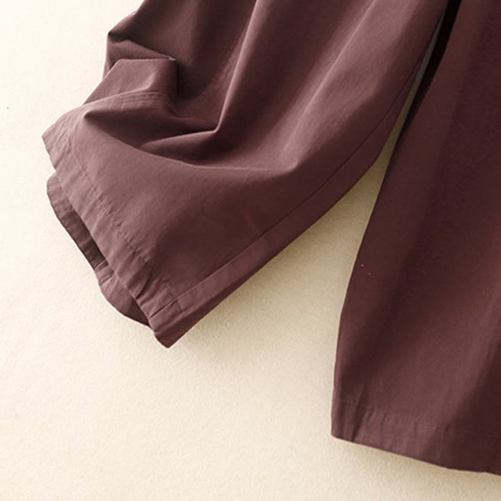 Damskie spodnie haremowe z bawełny z motywem Buddha Stones, gładkie, o długości 7-8, z kieszeniami - image 9