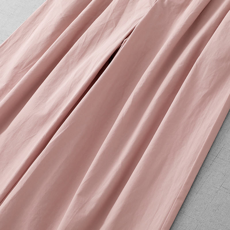 Buddha Stones spodnie z szerokimi nogawkami i kieszeniami, z szerokimi nogawkami i gładkim poliestrem, w rozmiarze 7-8 - image 6