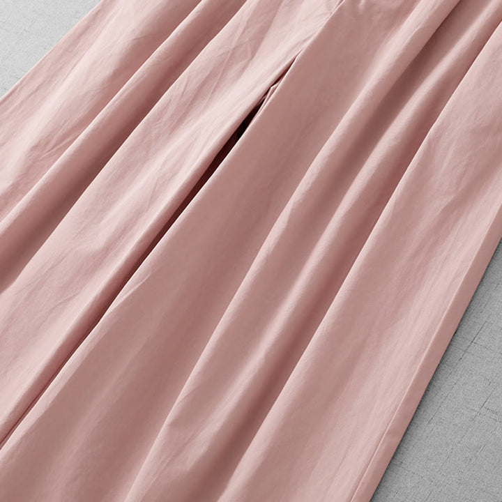 Buddha Stones spodnie z szerokimi nogawkami i kieszeniami, z szerokimi nogawkami i gładkim poliestrem, w rozmiarze 7-8 - image 6