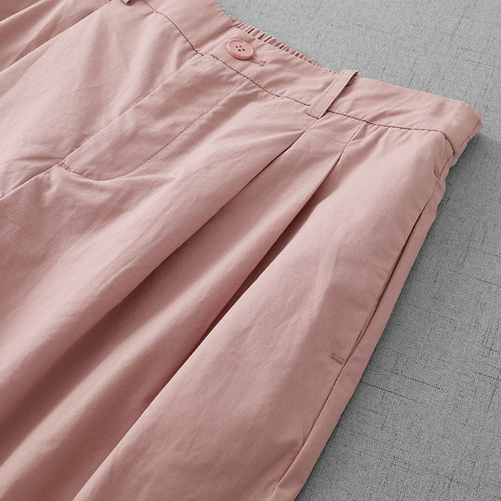 Buddha Stones spodnie z szerokimi nogawkami i kieszeniami, z szerokimi nogawkami i gładkim poliestrem, w rozmiarze 7-8 - image 3