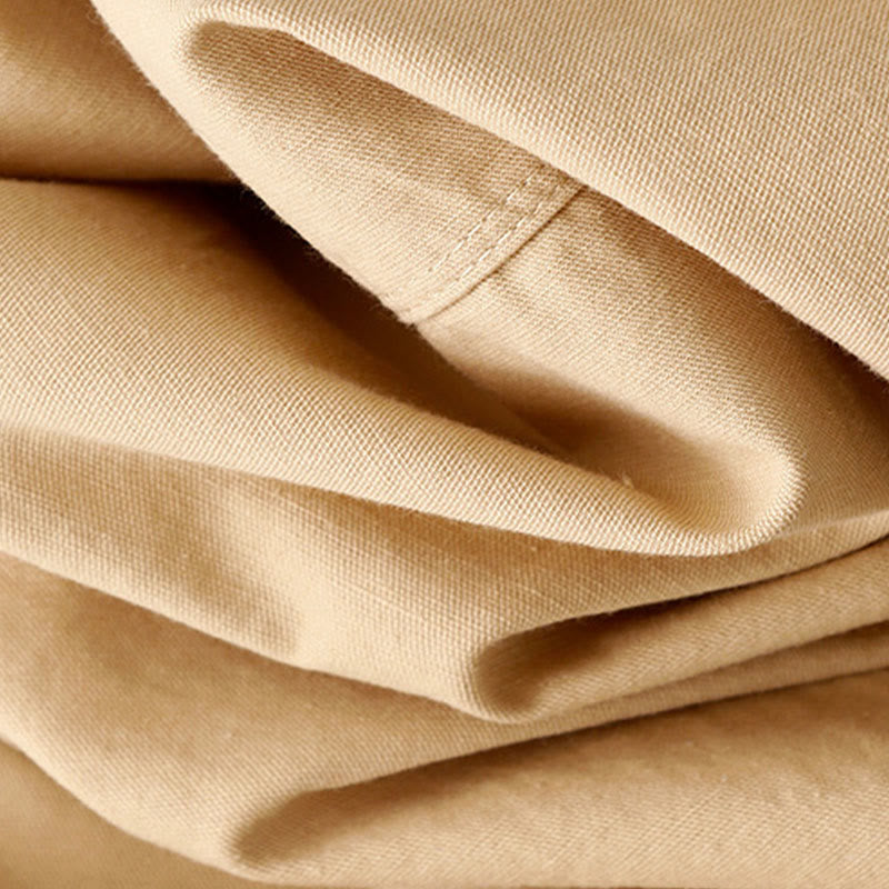 Koszula damska z długim rękawem i stójką "Buddha Stones" z gładkiej bawełny - image 5