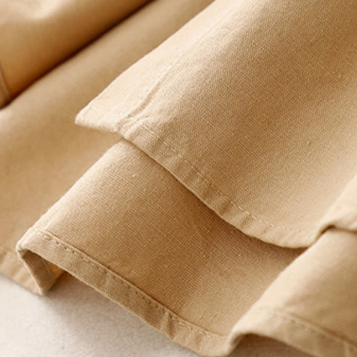 Koszula damska z długim rękawem i stójką "Buddha Stones" z gładkiej bawełny - image 7