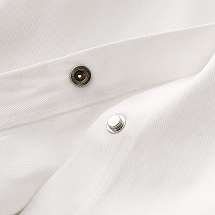 Koszula damska z długim rękawem i stójką "Buddha Stones" z gładkiej bawełny - image 12