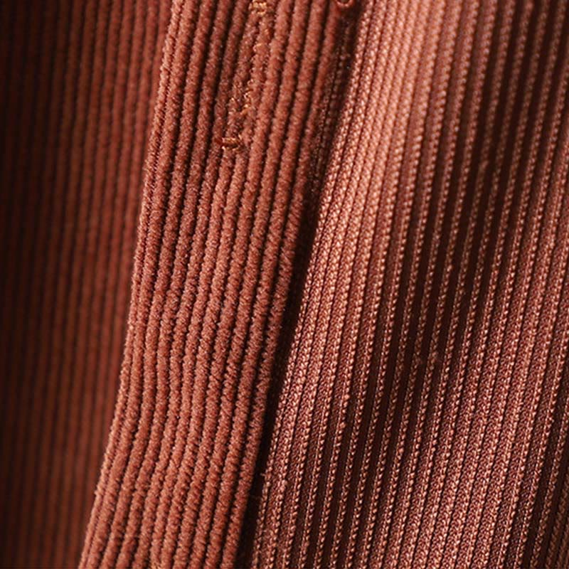 Kurtka damska z długim rękawem i kieszeniami z tkaniny sztruksowej Buddha Stones Corduroy - image 6