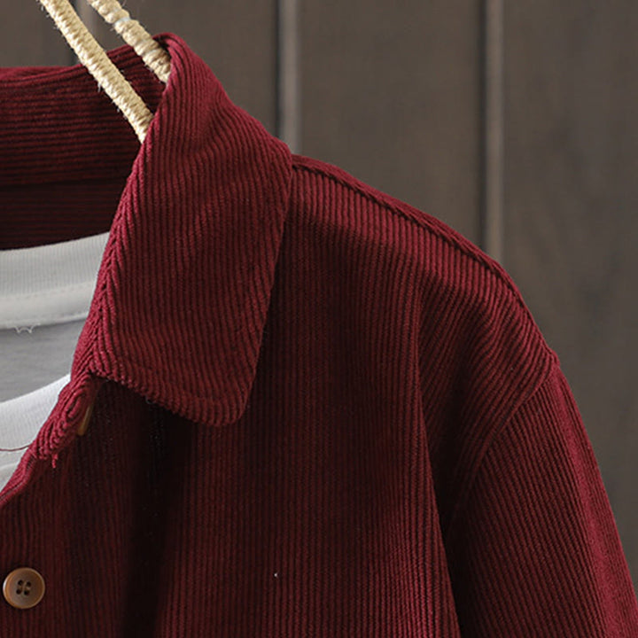 Kurtka damska z długim rękawem i kieszeniami z tkaniny sztruksowej Buddha Stones Corduroy - image 14