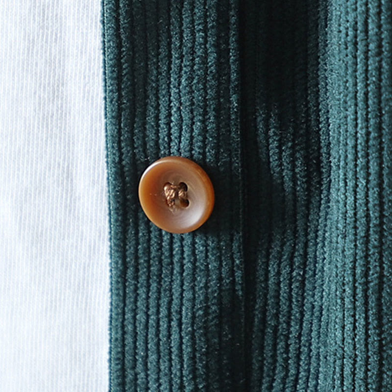 Kurtka damska z długim rękawem i kieszeniami z tkaniny sztruksowej Buddha Stones Corduroy - image 21