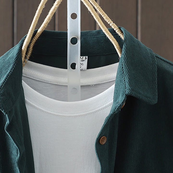 Kurtka damska z długim rękawem i kieszeniami z tkaniny sztruksowej Buddha Stones Corduroy - image 19