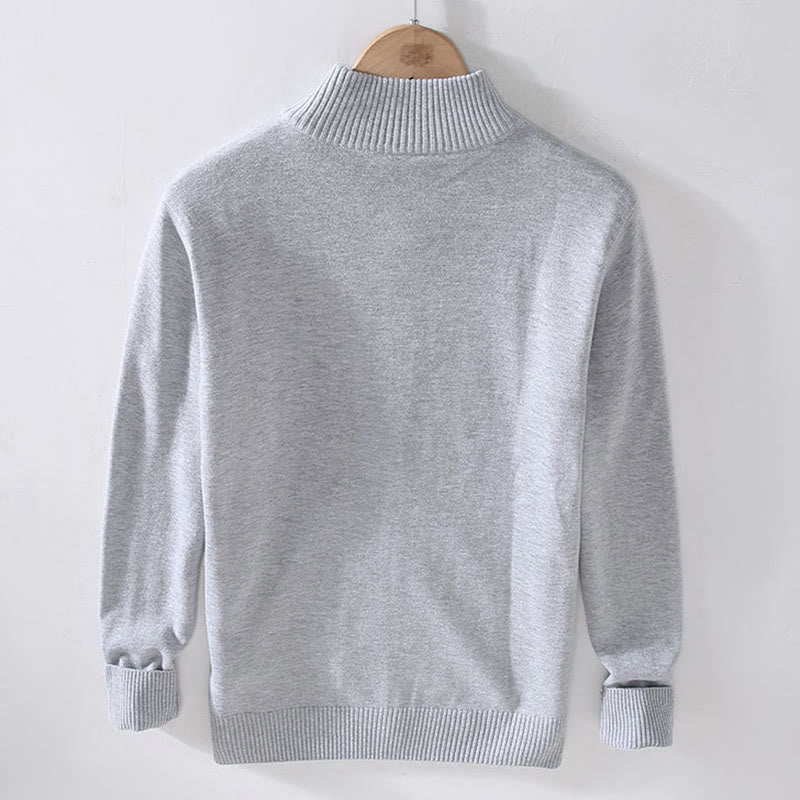 Kurtka męska z długim rękawem z bawełny z nadrukiem "Buddha Stones" z suwakiem i ściągaczem u dołu - image 1