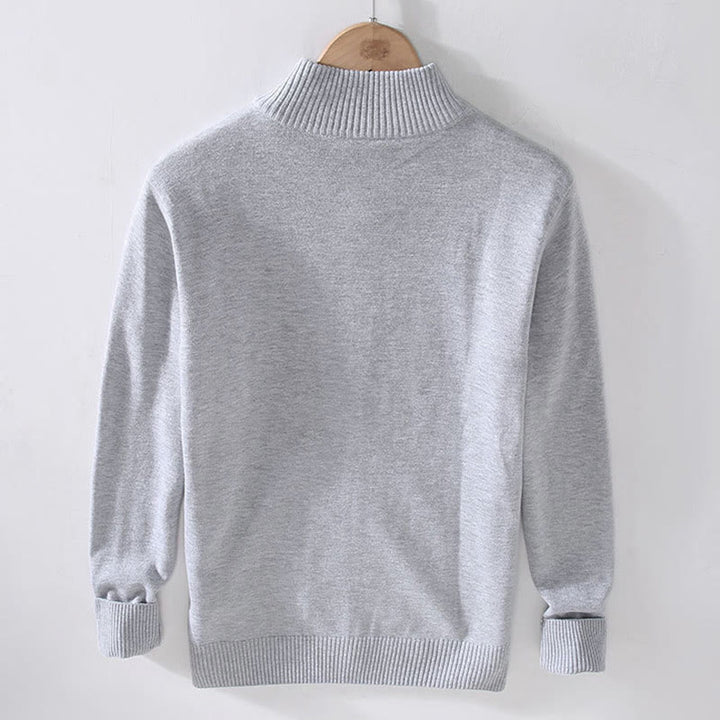 Kurtka męska z długim rękawem z bawełny z nadrukiem "Buddha Stones" z suwakiem i ściągaczem u dołu - image 1