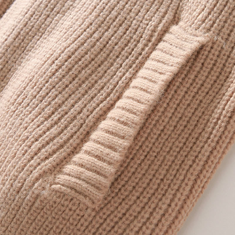 Męska kurtka z długim rękawem z bawełny Buddha Stones Winter Solid Color z zamkiem błyskawicznym i kieszeniami - image 16