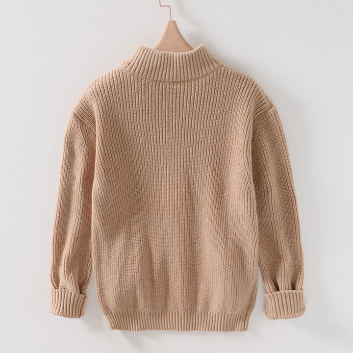 Męska kurtka z długim rękawem z bawełny Buddha Stones Winter Solid Color z zamkiem błyskawicznym i kieszeniami - image 13