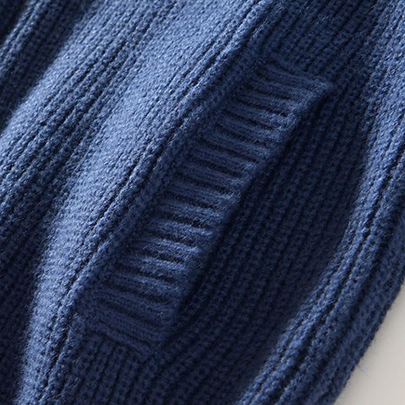 Męska kurtka z długim rękawem z bawełny Buddha Stones Winter Solid Color z zamkiem błyskawicznym i kieszeniami - image 3