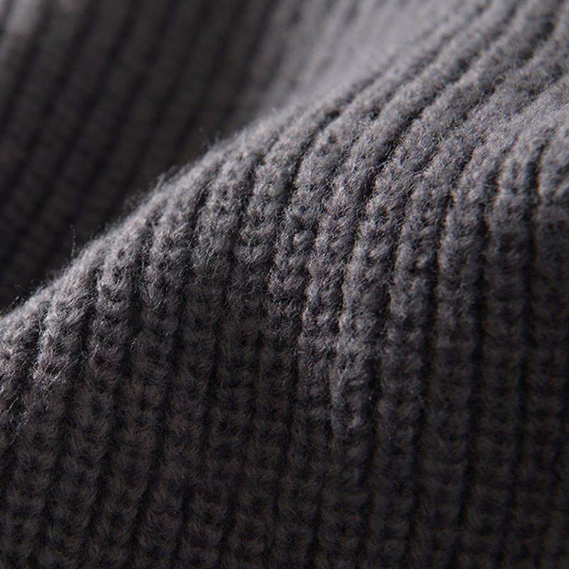 Męska kurtka z długim rękawem z bawełny Buddha Stones Winter Solid Color z zamkiem błyskawicznym i kieszeniami - image 8